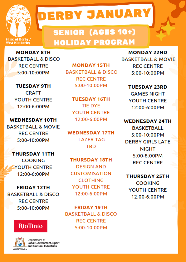 Youth Centre & Services » Shire of Derby / West Kimberley