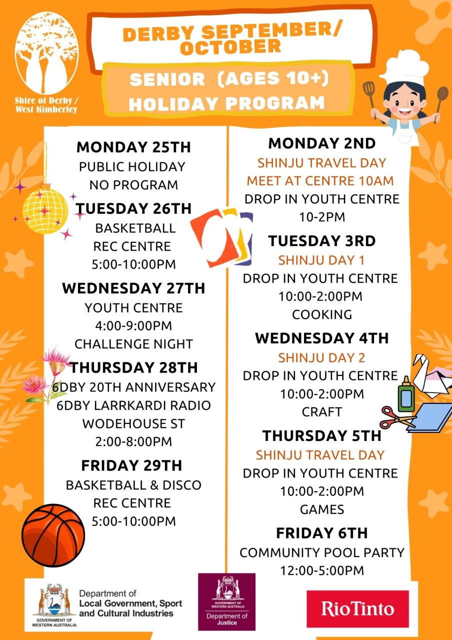 School Holiday Programs » Shire of Derby / West Kimberley