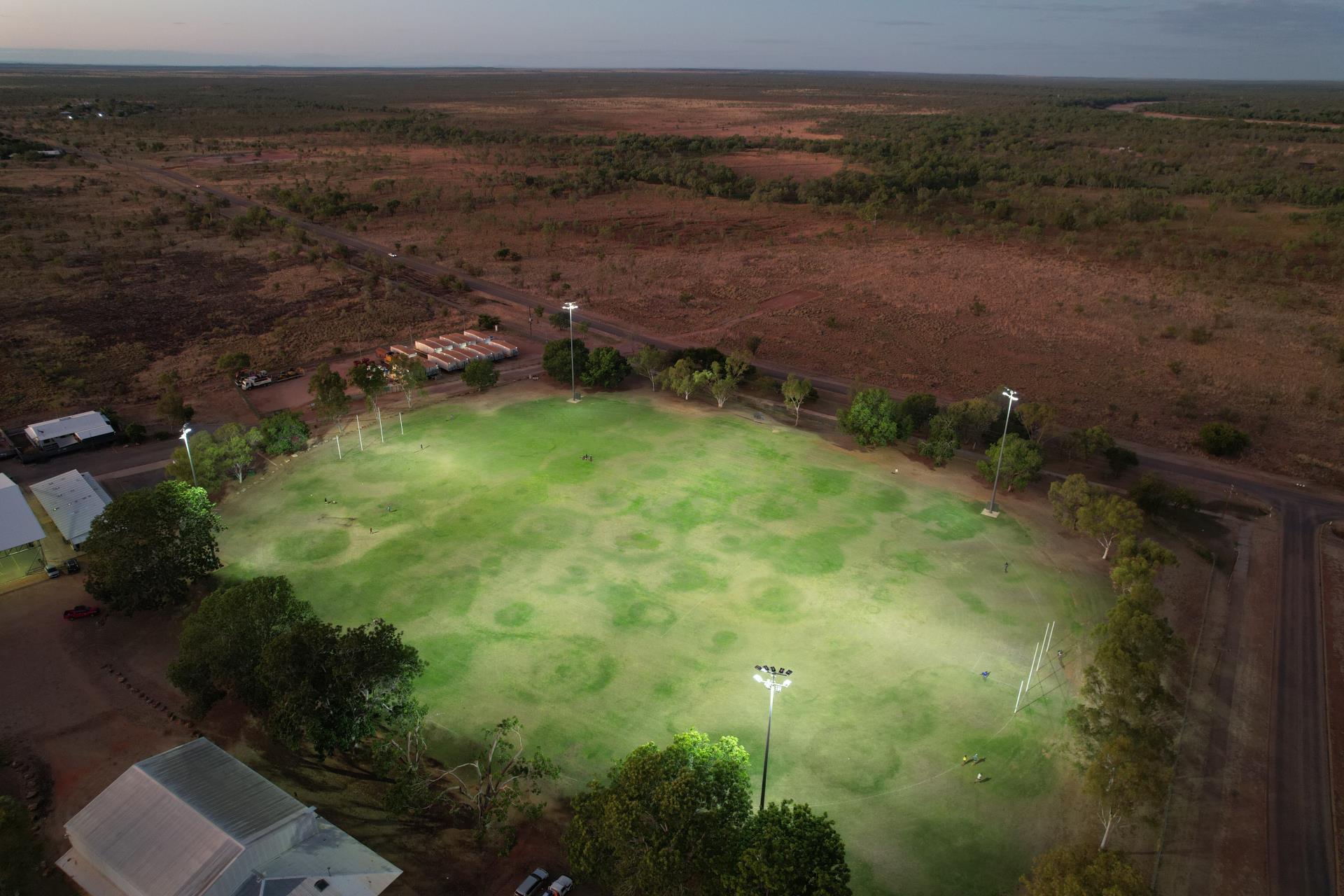 Media Release - Shire kicking goals with new lights at the Fitzroy